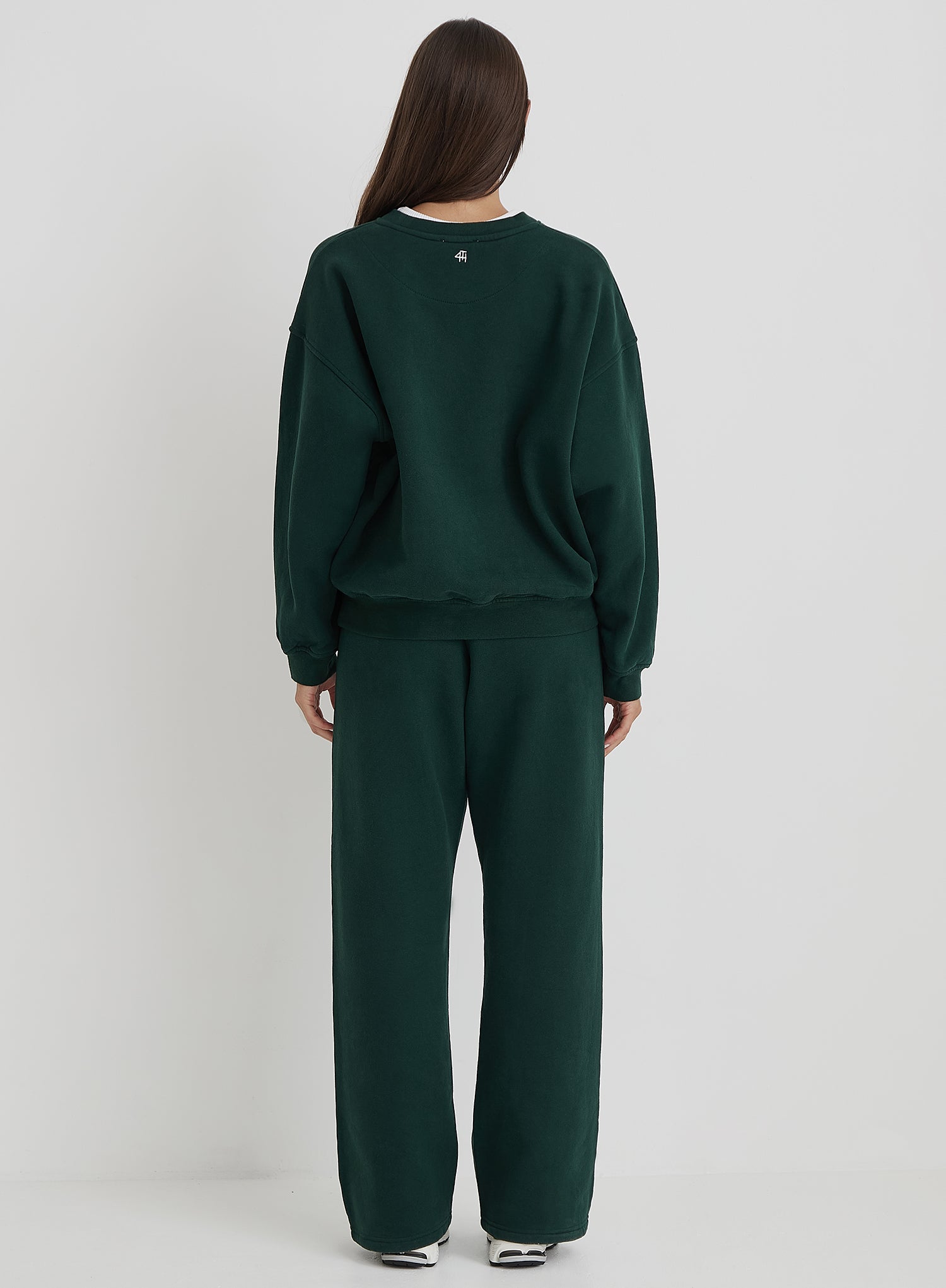 Green Fourth Varsity Relaxed Oversized Sweatshirt